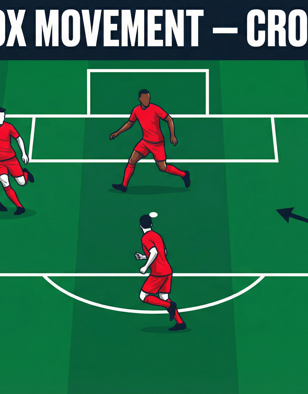 Penalty Box Movement Play for Crosses: The Three-Runner Pattern