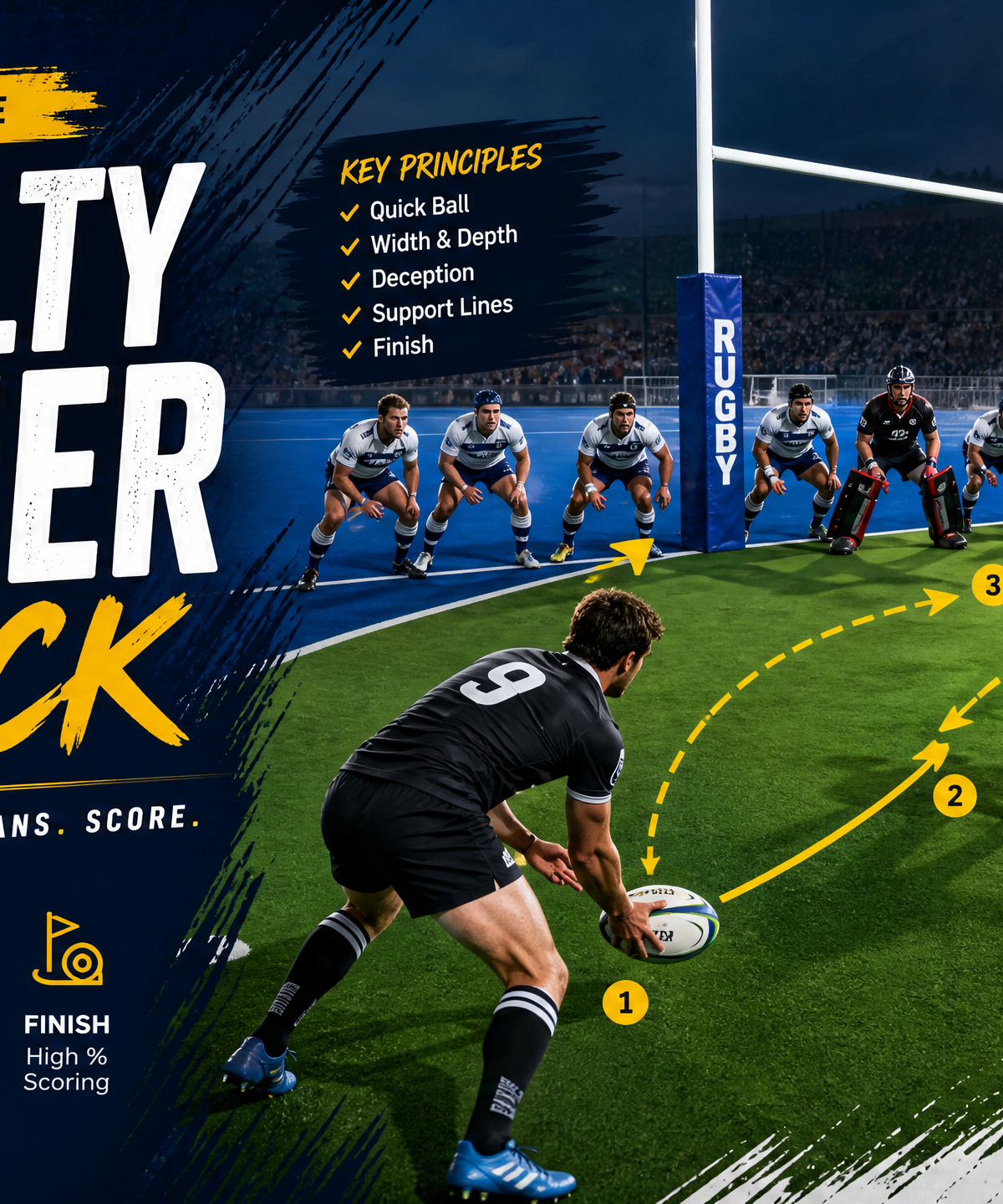 Penalty Corner Attack: The 'Crash & Cut' Pod System