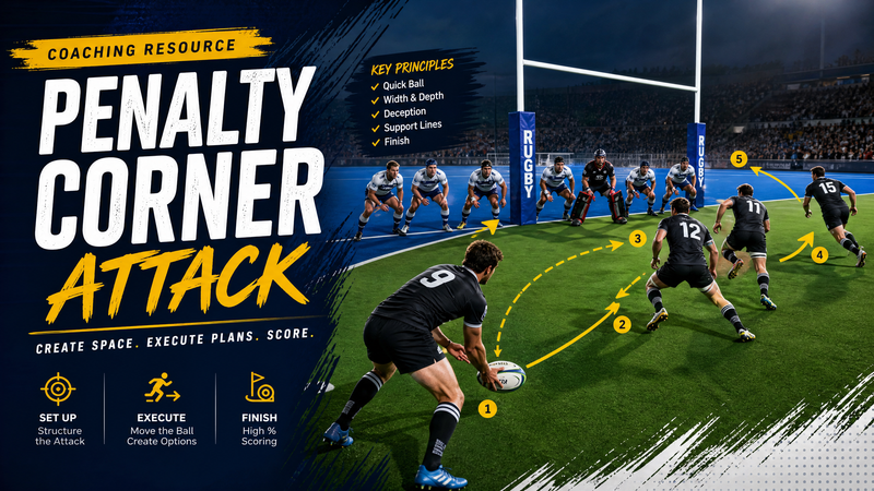 Penalty Corner Attack: The 'Crash & Cut' Pod System