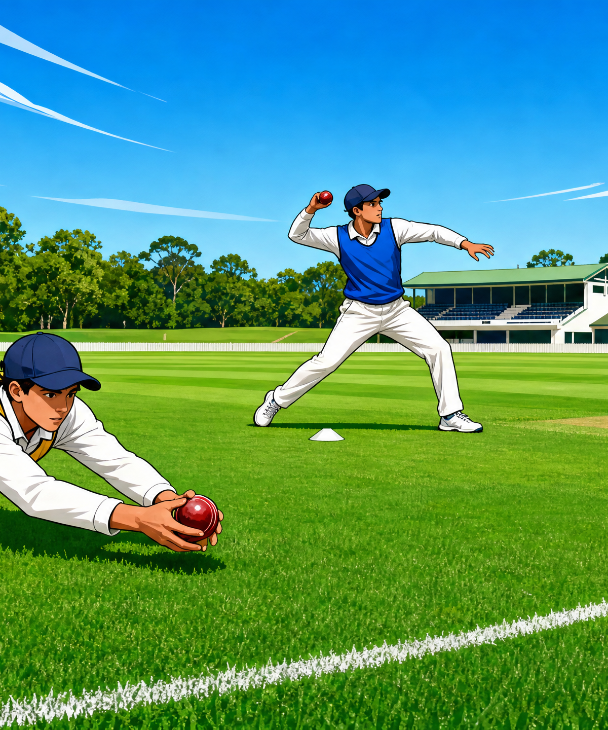 Precision Relay: Deep Fielding and Throwing Accuracy Drill