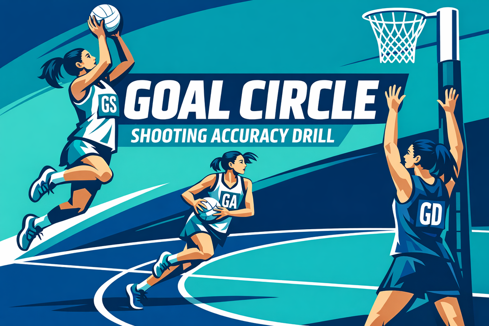 Pressure Cooker: 5-Station Goal Circle Shooting Accuracy Drill