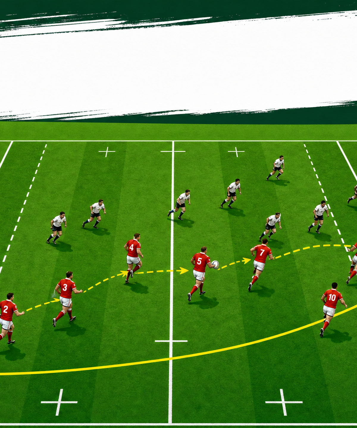 Attacking Backs Move Off First Phase: The Flat Line Strike
