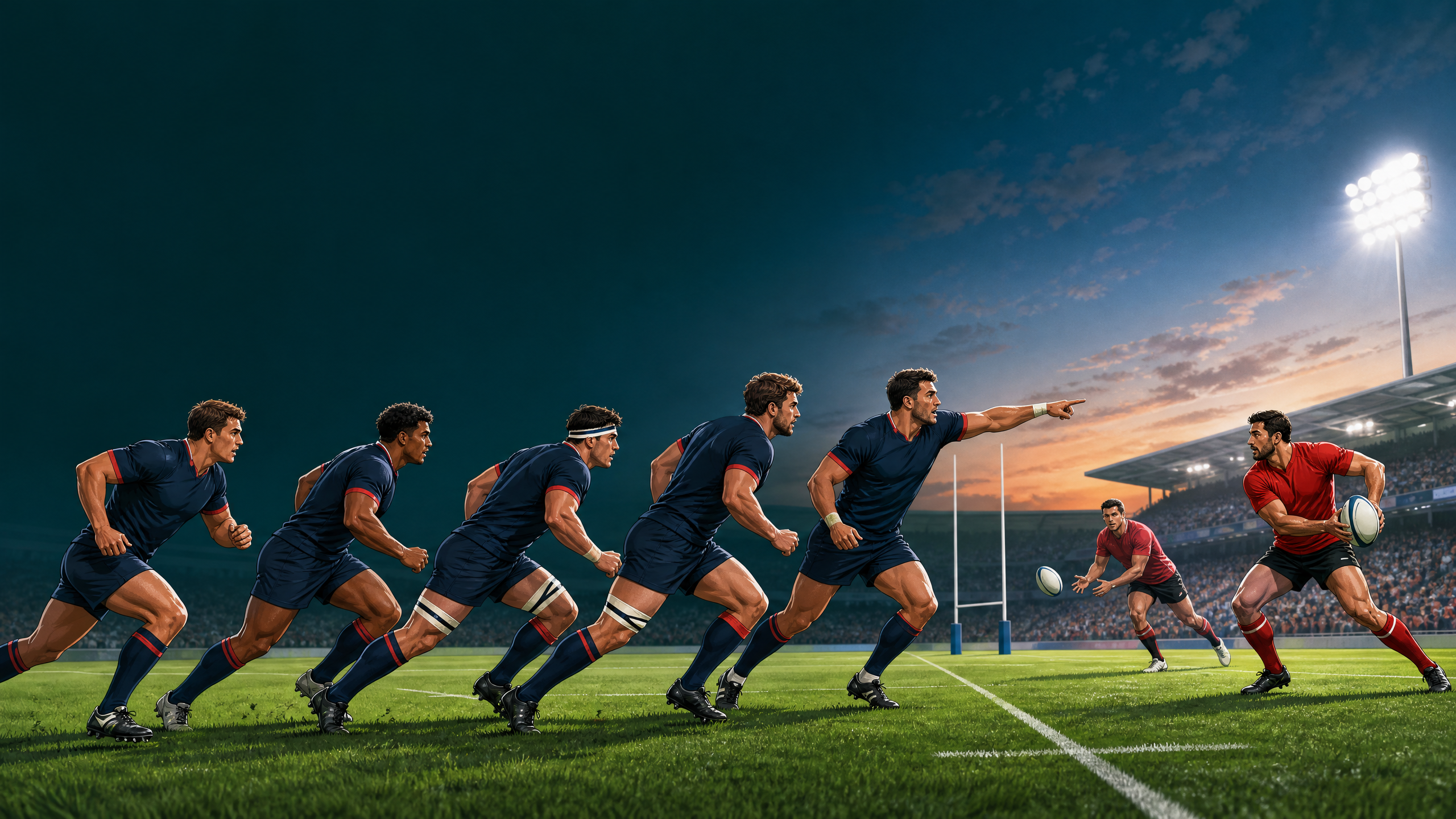Rugby Defensive Line Speed & Alignment: The Launch–Connect–Reload Drill