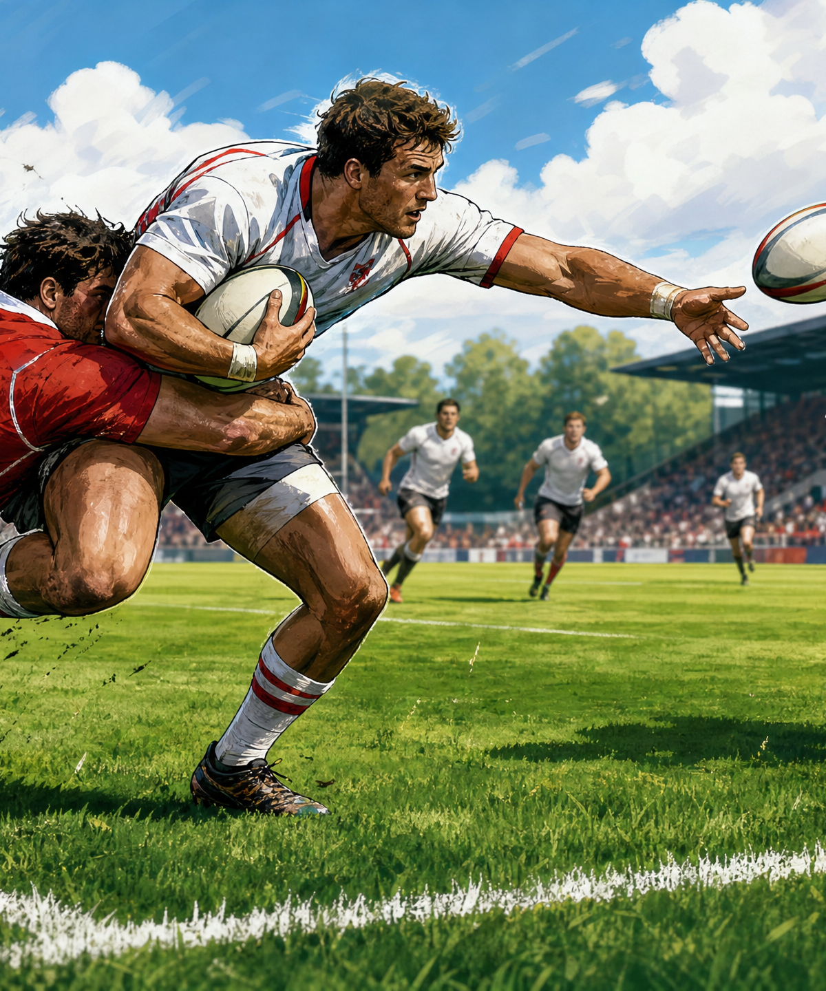 Mastering the Offload in Contact: Breaking the Gainline