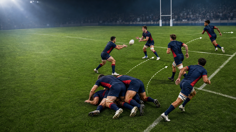First-Phase Backs: 13-Edge Launch From Ruck