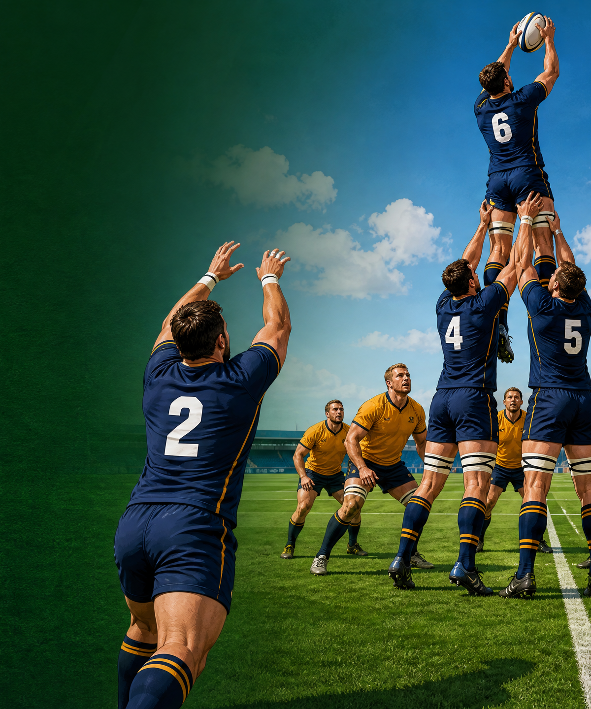 Four-Man Front Lift & Launch: Lineout Set-Piece Drill