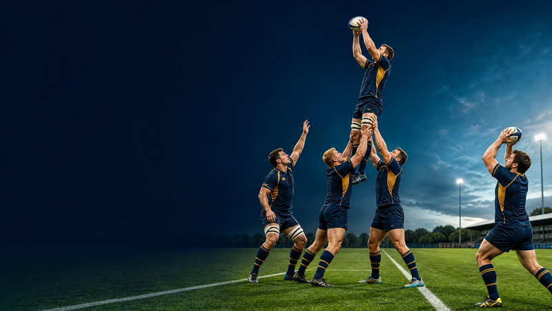 Four-Man Lift-to-Launch Lineout Set-Piece Drill