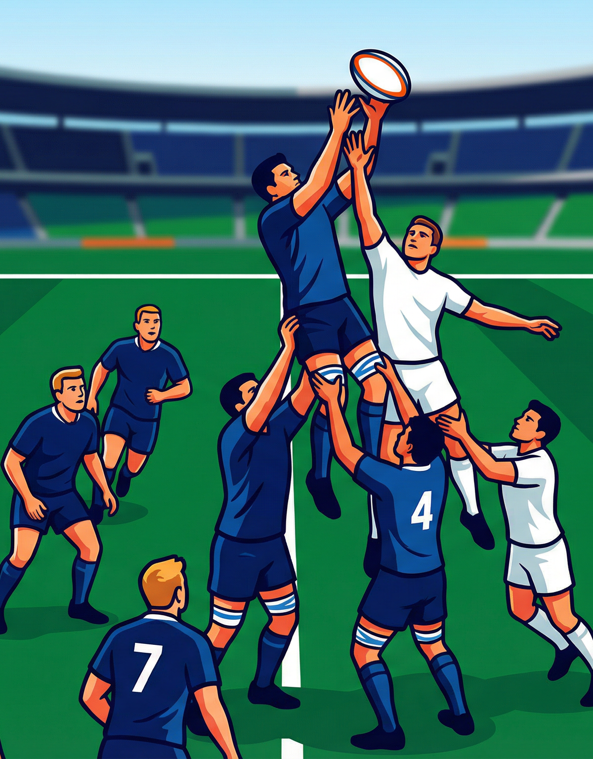 Lineout Steal Play: Winning Possession on Opposition Throw