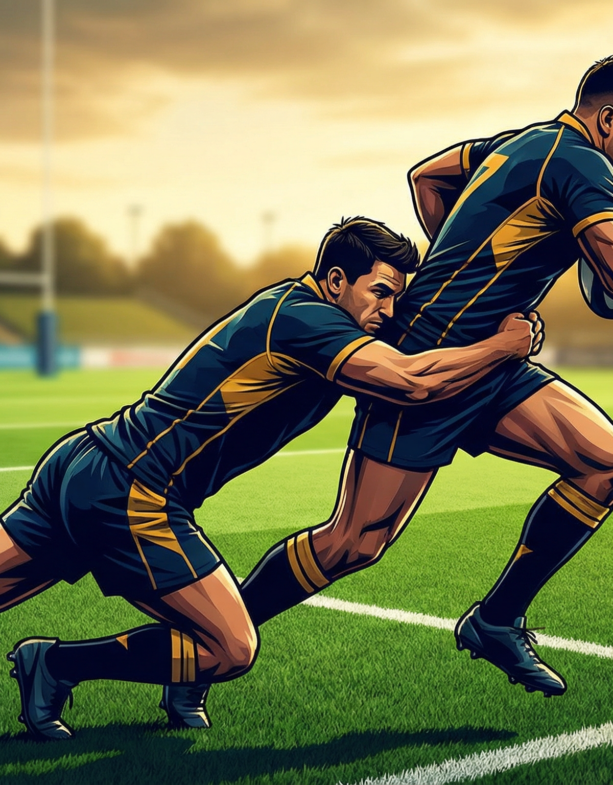 Mastering the Low Tackle: Body Height and Technique Drill