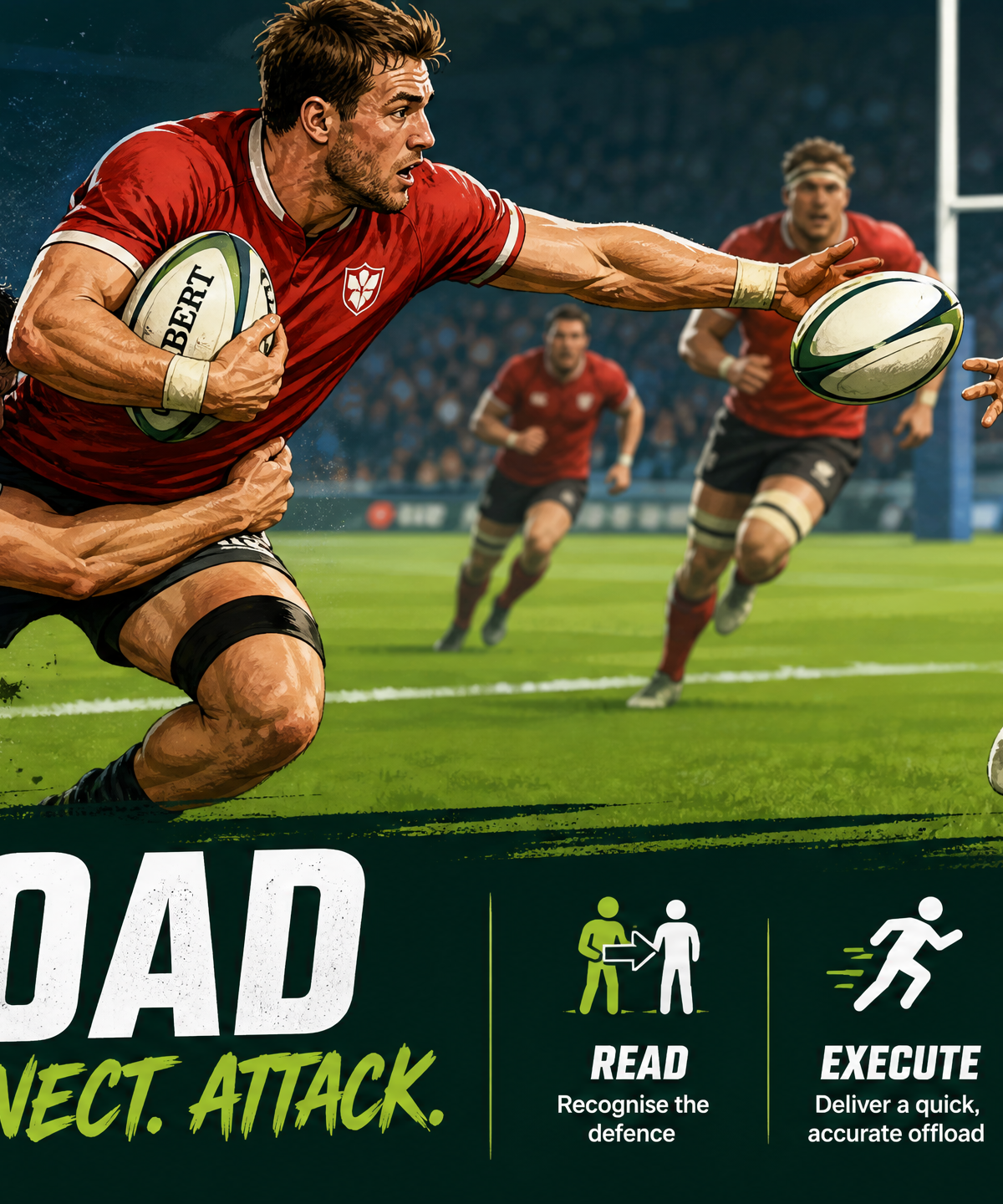 Mastering the Offload: The 'Contact & Connect' Drill Sequence