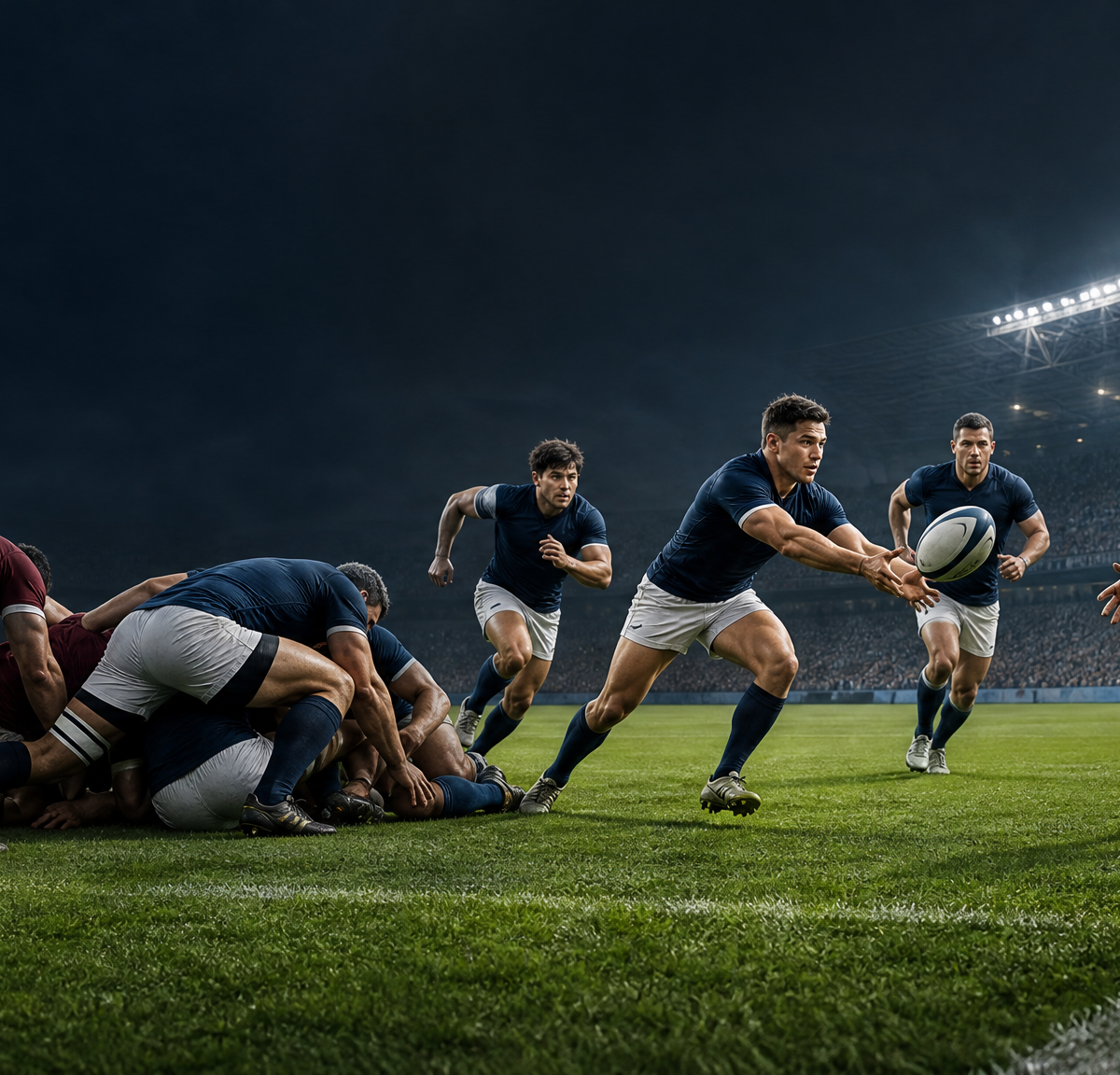 Penalty-to-Corner 5m Lineout: Front-Drive Attack