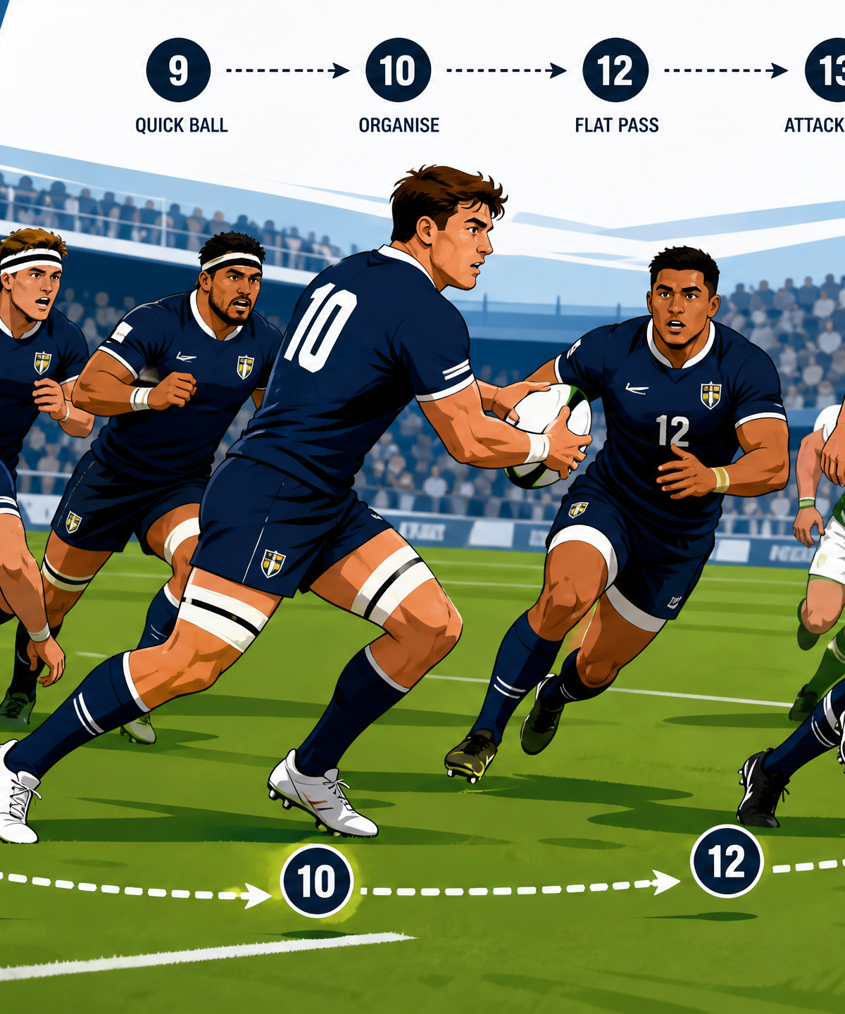 Penalty Corner Attack Play: The 10-12-13 Pod Strike
