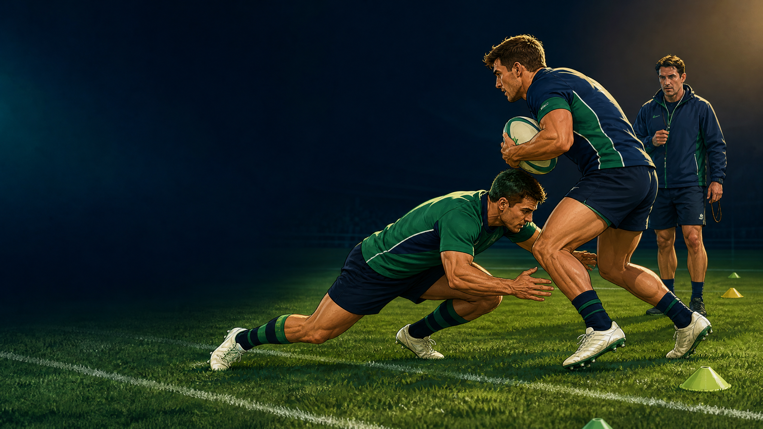 Tackle Technique & Body Height: Track–Connect–Finish Channel Drill