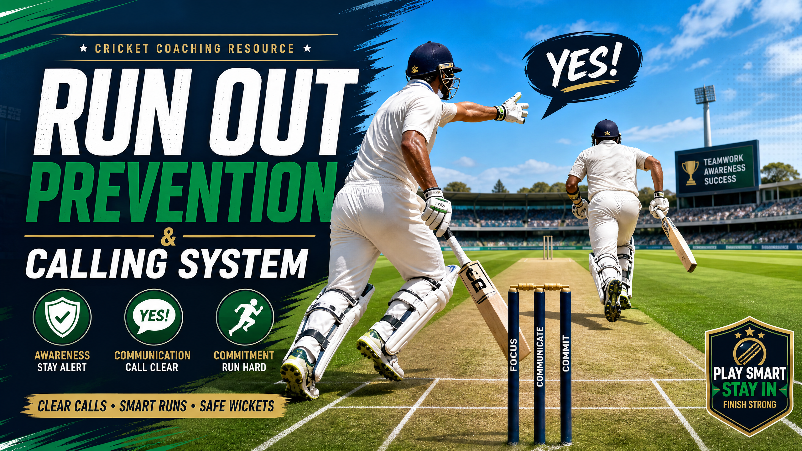 Run Out Prevention & The 3-Zone Calling System