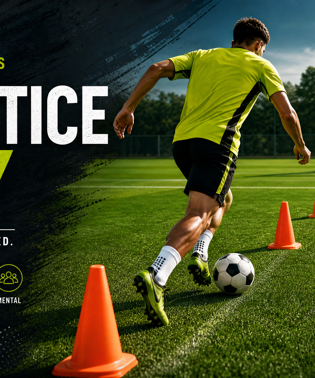 Slalom Dribble & Precision Finishing