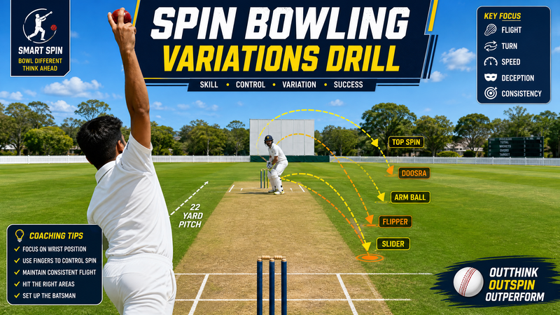 Mastering the Art of Deception: Spin Bowling Variations Drill