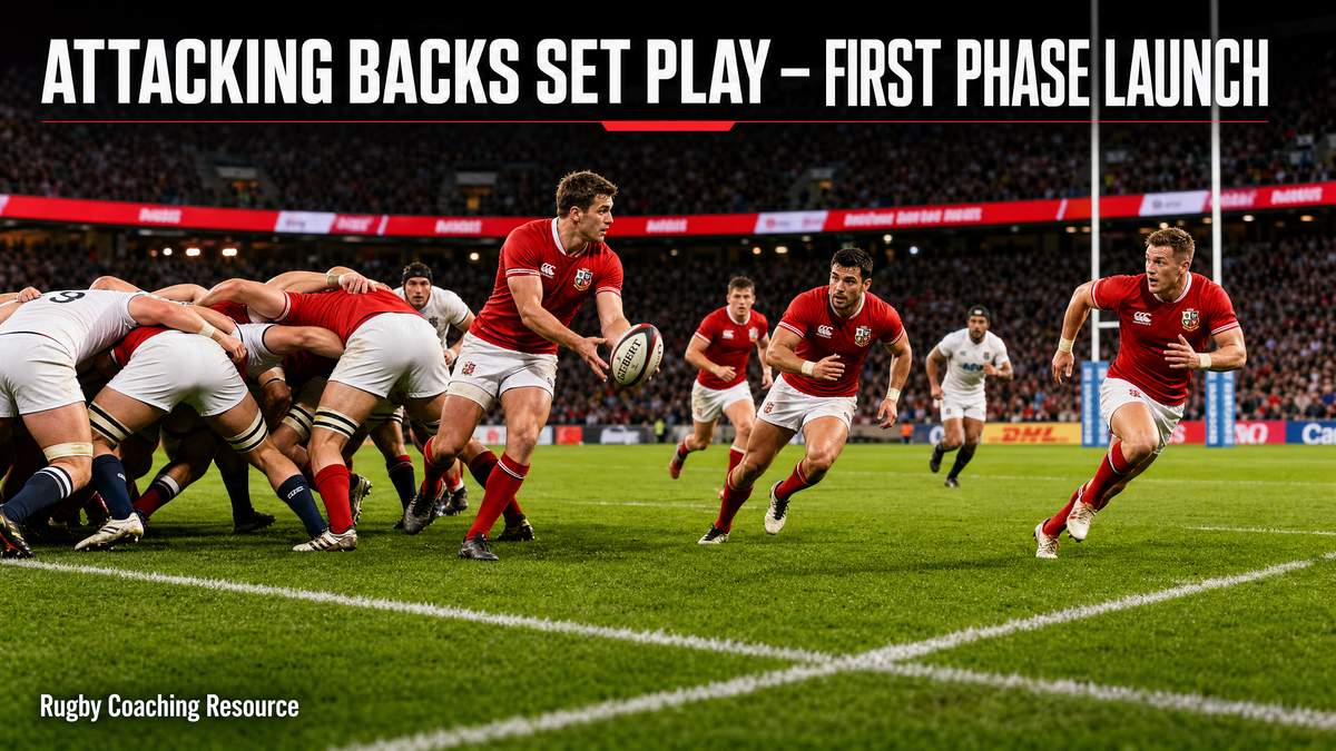 The 'Strike' Play: Attacking Backs Move Off First Phase