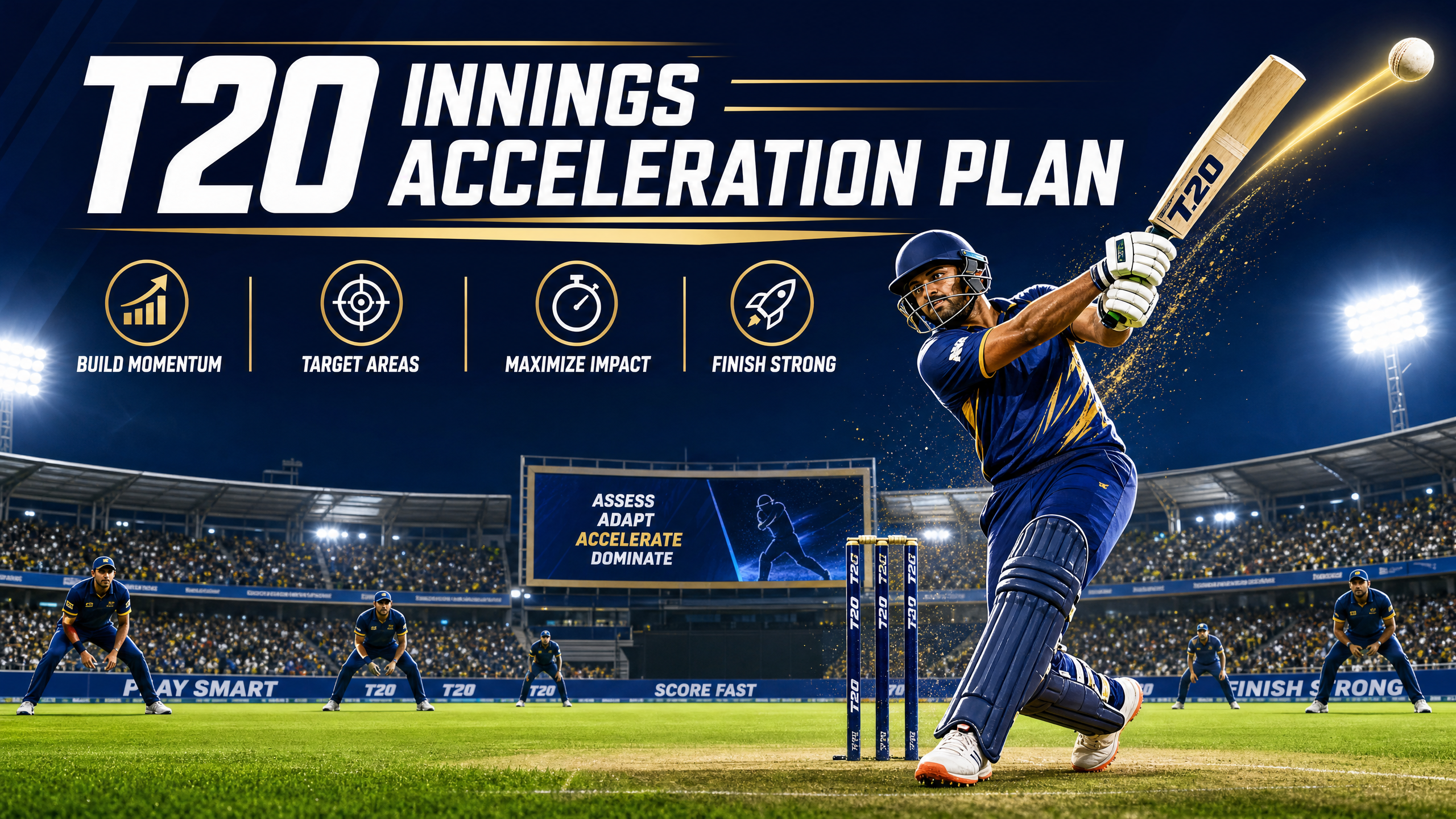 T20 Innings Acceleration Blueprint: From Powerplay to Death Overs