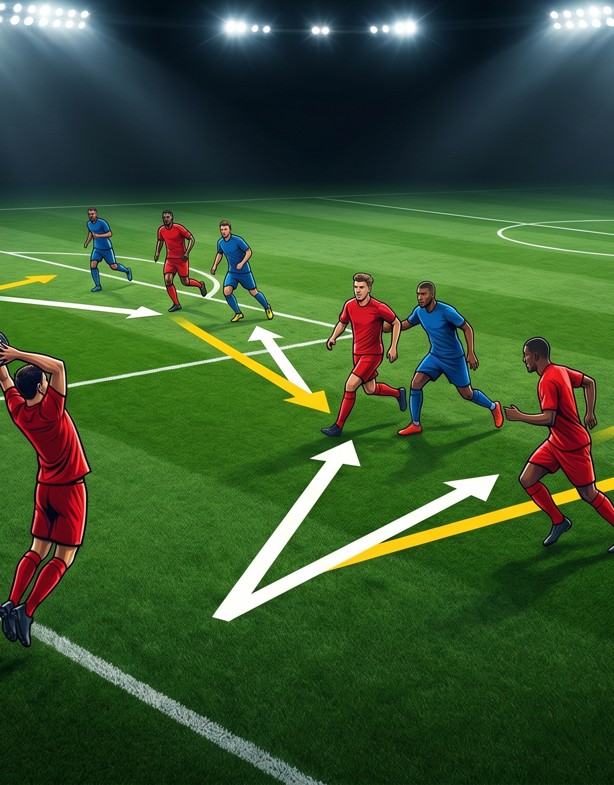 Throw-In Play for Quick Advantage: The 'Overlap & Penetrate' Strategy