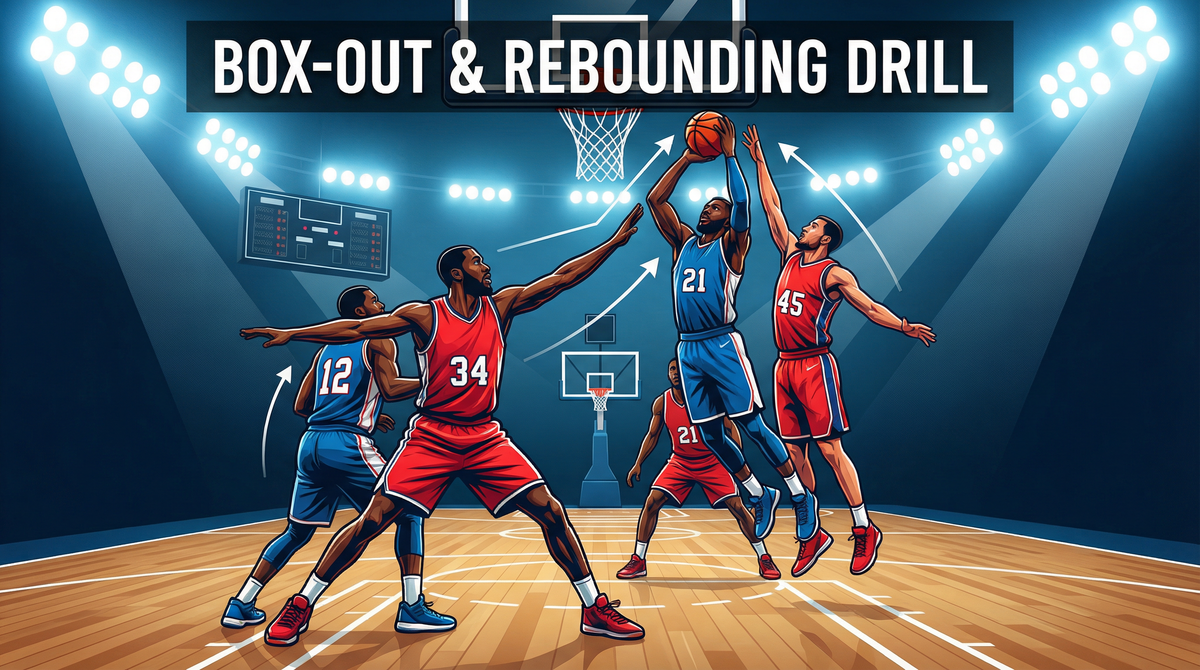 The Ultimate 1v1 to 3v3 Box-Out and Rebounding Progression Drill