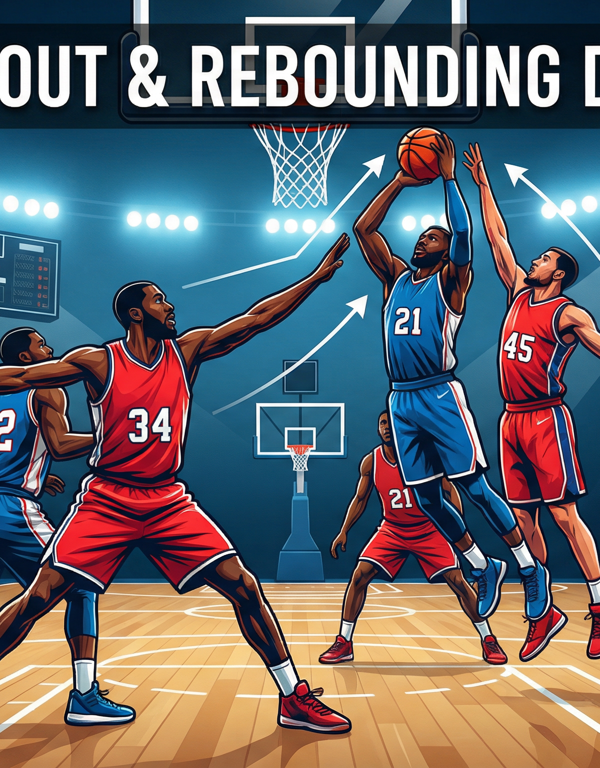 The Ultimate 1v1 to 3v3 Box-Out and Rebounding Progression Drill