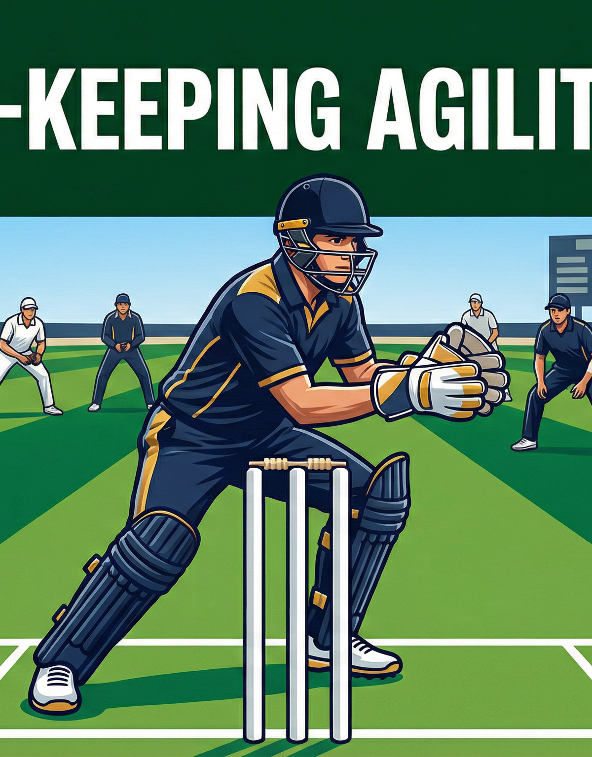 Wicket-Keeping Agility and Lateral Movement Drill