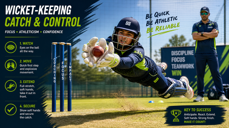 Wicket-Keeping Agility & Reaction Drill