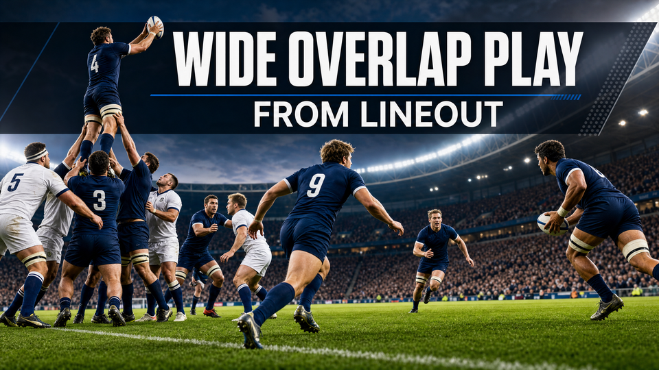 Wide Overlap Play from Lineout: Stretching the Defence