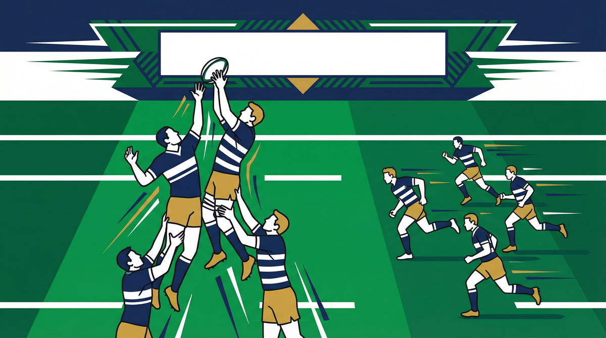 Wide Overlap Play from Lineout
