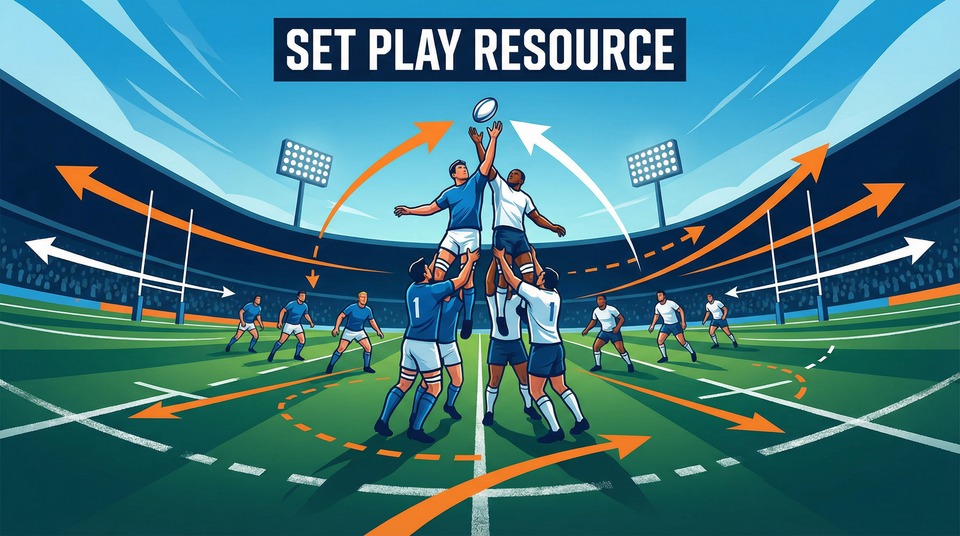 Wide Overlap Strike: Lineout to Edge Finish