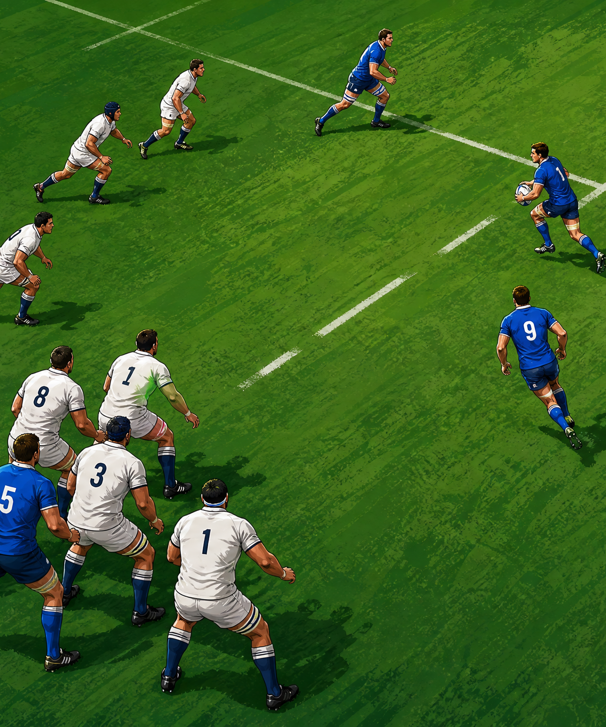 Wide Overlap Play from Lineout: The 'Sweep' Move