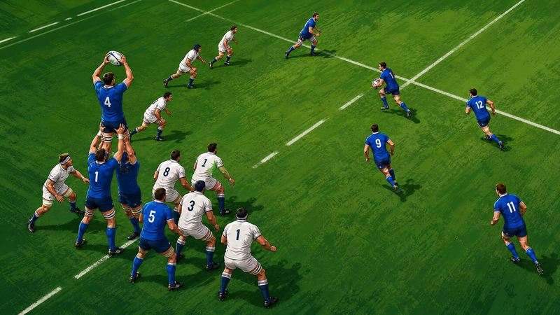 Wide Overlap Play from Lineout: The 'Sweep' Move